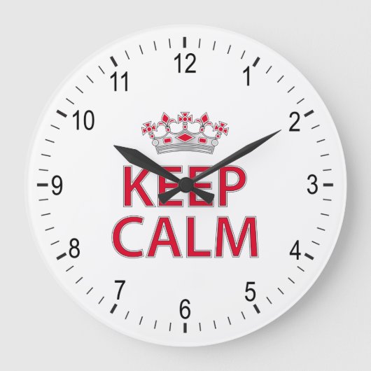 Keep Calm Grote Klok (Voorkant)