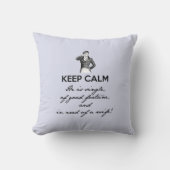 Keep Calm - hij is single... De heer Darcy  Kussen (Voorkant)