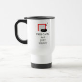 Keep Calm Hockey Doel en Stick Reisbeker (Links)