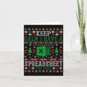 Keep Calm I Have A Spreadsheet For That Christmas Kaart (Voorkant)