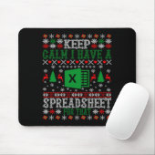 Keep Calm I Have A Spreadsheet For That Christmas Muismat (Met muis)