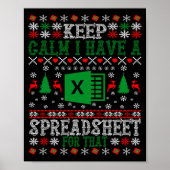 Keep Calm I Have A Spreadsheet For That Christmas Poster (Voorkant)