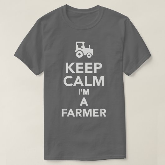 Keep calm I'm a farmer T-Shirt (Design voorkant)