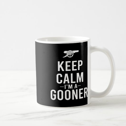 Keep Calm I'm A Gooner T-shirt Koffiemok (Rechts)
