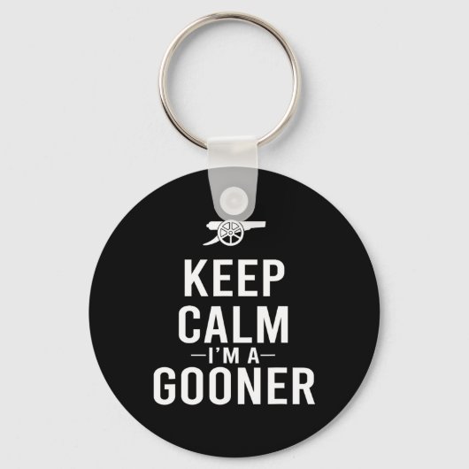 Keep Calm I'm A Gooner T-shirt Sleutelhanger (Voorkant)