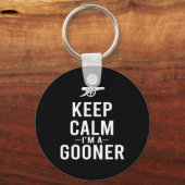 Keep Calm I'm A Gooner T-shirt Sleutelhanger (Voorkant)