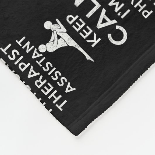 Keep calm I'm a Physical Therapist Assistant Fleece Deken (Hoek)