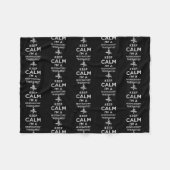 Keep calm I'm a Respiratory Therapist Fleece Deken (Voorkant (Horizontaal))