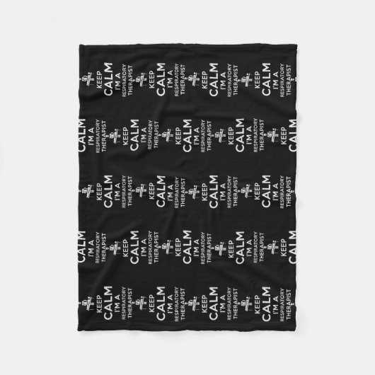 Keep calm I'm a Respiratory Therapist  Fleece Deken (Voorkant)