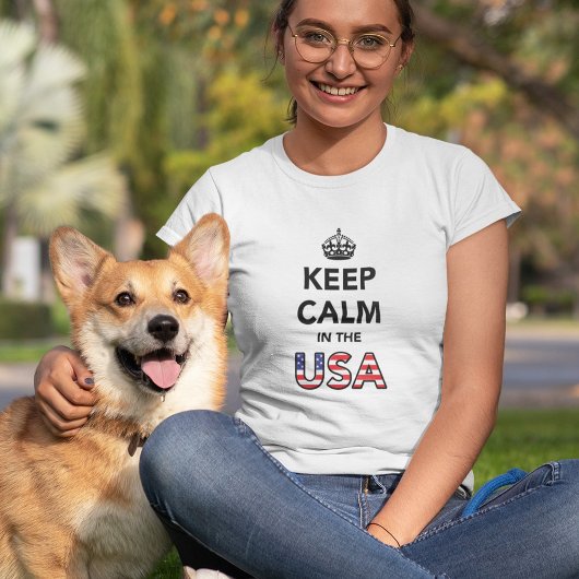 Keep Calm in de VS T-shirt