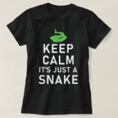 Keep Calm its just a Snake Funny Snake Lover T-shirt (Design voorkant)
