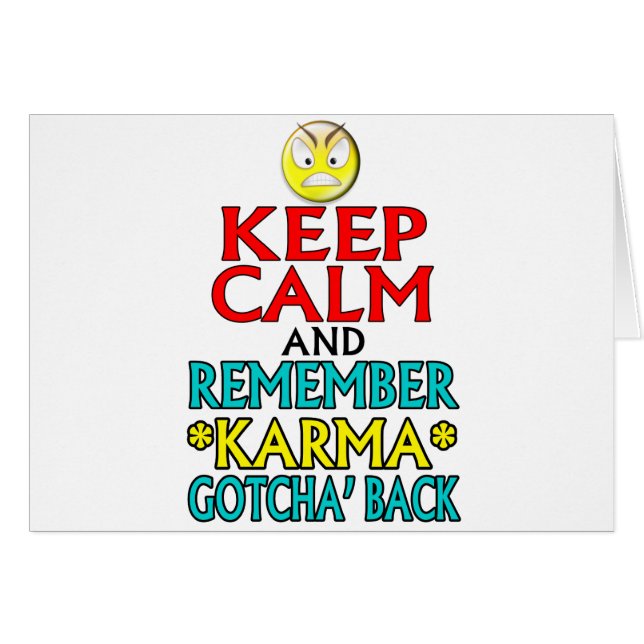 Keep Calm - Karma (Voorkant Horizontaal)