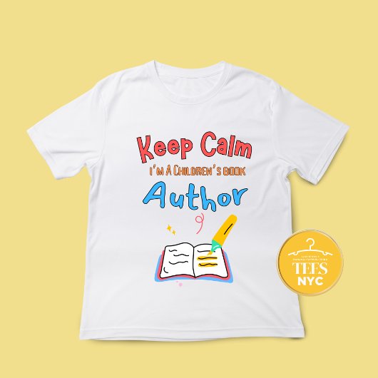 Keep Calm Kinderboek Auteur Unisex T-shirt