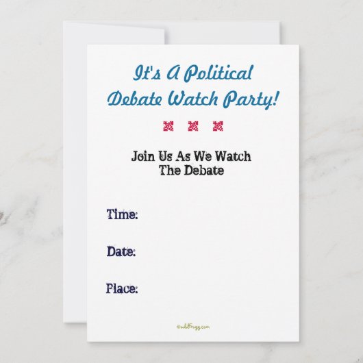 KEEP CALM Laten we dit debat over uitnodiging voer (Achterkant)