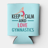 Keep Calm Love Gymnastics Beautiful Gymnast Blikjeskoeler (Voorkant)