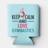 Keep Calm Love Gymnastics Beautiful Gymnast Blikjeskoeler (Achterkant)