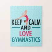 Keep Calm Love Gymnastics Beautiful Gymnast Legpuzzel (Verticaal)