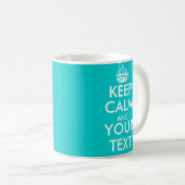 Keep Calm Mok met aangepaste kleuren (Voorkant rechts)