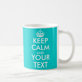  Keep Calm Mok met aangepaste kleuren