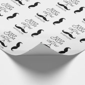 Keep Calm Mustache Cadeaupapier (Hoek)