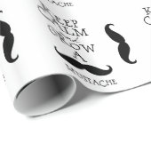 Keep Calm Mustache Cadeaupapier (Rol Hoek)
