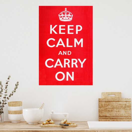 Keep Calm - National Archives Poster (Keuken)