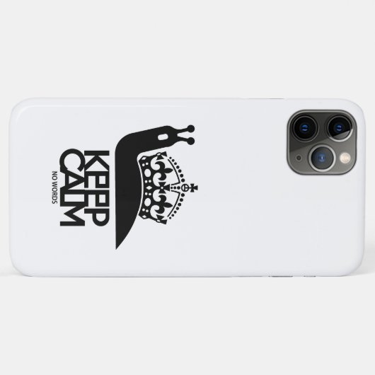 KEEP CALM NO WORDS BY MASANSER Case-Mate iPhone CASE (Achterkant (horizontaal))
