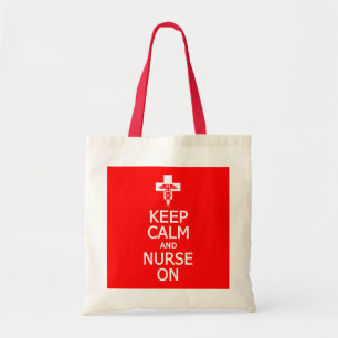 Keep Calm & Nurse On tas - kies stijl en kleur