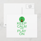 Keep Calm Parody Guitar Briefkaart (Voorkant / Achterkant)
