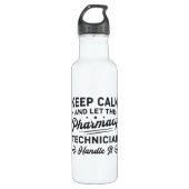 Keep Calm Pharmacy Technicia Waterfles (Voorkant)