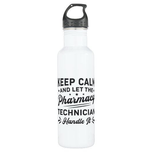 Keep Calm Pharmacy Technicia Waterfles (Voorkant)