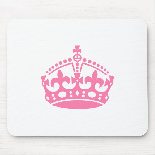 Keep calm pink victory crown muismat (Voorkant)