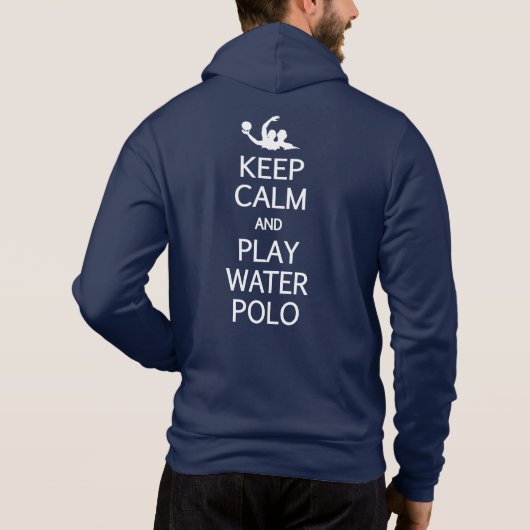 Keep Calm & Play Water Polo aangepaste naam (Achterkant)