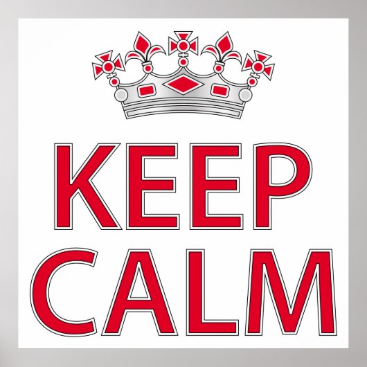 Keep Calm  Poster (Voorkant)