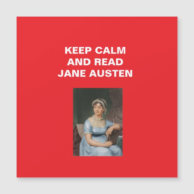 Keep Calm, Read Jane Austen (Voorkant)