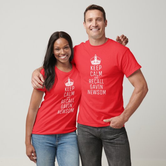 Keep Calm Recall Gavin Newsom T-shirt (Unisex)