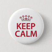 Keep Calm Ronde Button 5,7 Cm (Voorkant)