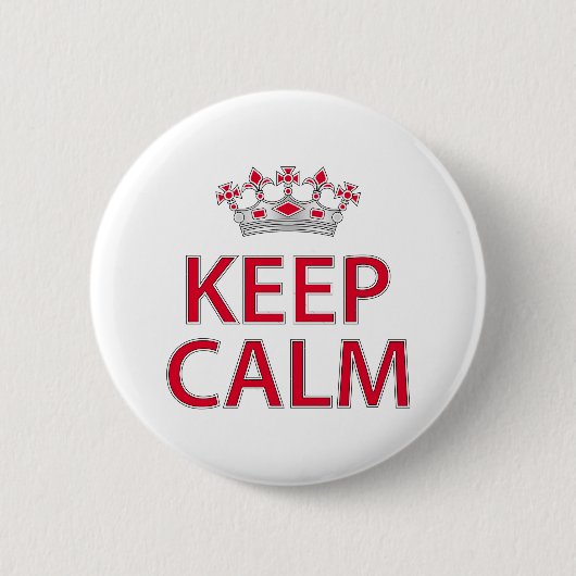 Keep Calm Ronde Button 5,7 Cm (Voorkant)