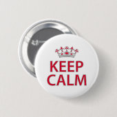 Keep Calm Ronde Button 5,7 Cm (Voorkant /achterkant)