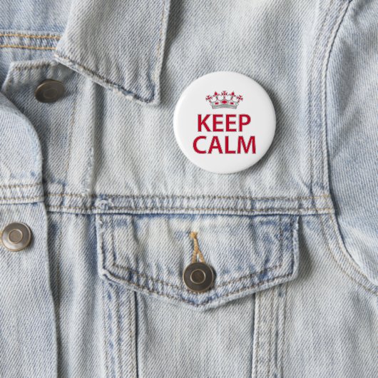 Keep Calm Ronde Button 5,7 Cm (In situ)