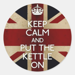 Keep Calm Ronde Sticker