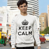 Keep Calm Sign - Keep Calm Iconic Zwart-wit Trui