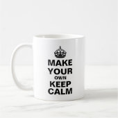 Keep Calm Sjabloon Koffiemok (Links)