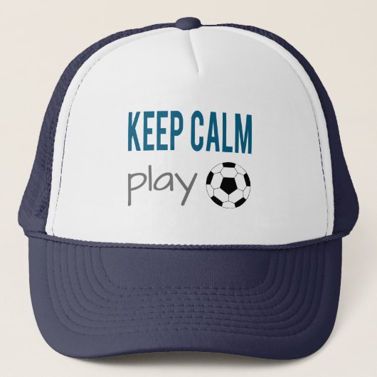 Keep Calm Speel Voetbal Pet (Voorkant)