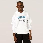 Keep Calm Speel Voetbal Unisex Trui (Voorkant volledig)