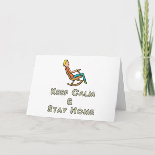 Keep Calm & Stay Home Kaart