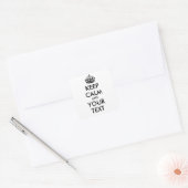 Keep Calm Sticker - gepersonaliseerde tekst (Envelop)