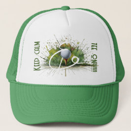 'Keep Calm & T-shirt On' Splash Art Golfbal en T-s Trucker Pet