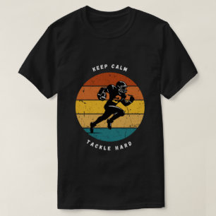 Keep Calm Tackle Hard Voetbal T-shirt