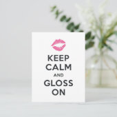 Keep Calm  | Tips en trucs voor lip-productdistrib Briefkaart (Staand voorkant)